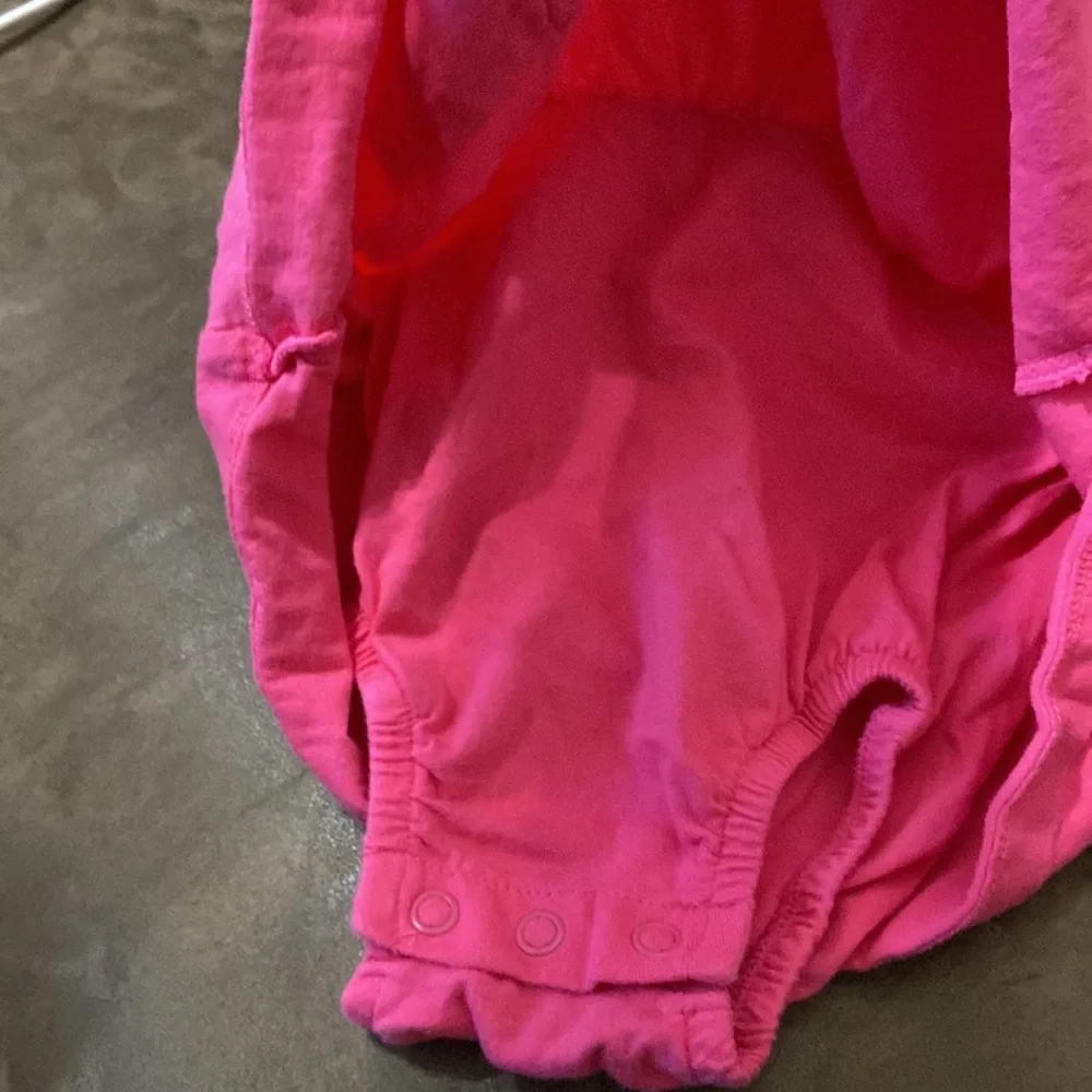 Carter’s pink dress with attached bodysuit 6 months